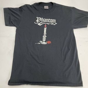 Vintage Phantom Fullerton Civic Light Opera Black T Shirt Size L